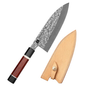 XINZUO Professional Handmade Japanese 110 Layers Damascus Steel Sharp Kitchen Fish Filleting Deba Knife Gifts
