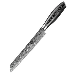 8 Inch Professional Damascus Steel Kitchen Bread Knife