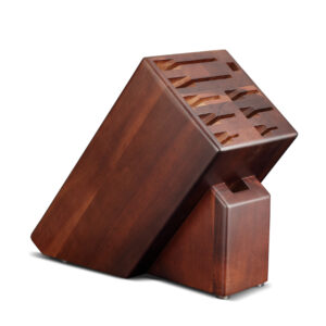 Kitchen Knife Holder Nature Acacia Wood Blocks Natural Wooden Knives Accessories Display Racks Stand
