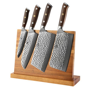 Professional 67 Layers Damascus Steel Kitchen 5 Pcs Chef Knife Set with Magnet Knife Holder