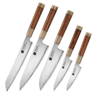XINZUO ZDP189 Composite Steel Japanese Chef Knife Set Super Sharp Kitchen Knives Octagonal Desert Ironwood Handle NEW