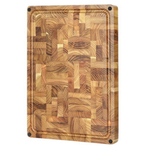 New Design Thicken Teak Wood End Grain Seamless Stitching Kitchen Wooden Chopping Cutting Board