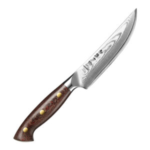 XINZUO High Quality Damascus Steel Steak Knife Micarta Handle Kitchen Beef Slicing Knives New