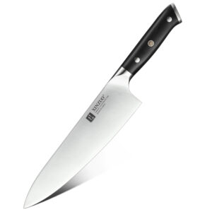 Hot Sale Full Tang 8 Inch German Stainless Steel Kitchen Chef Knife with Natural Ebony Wood Handle Knives Custom