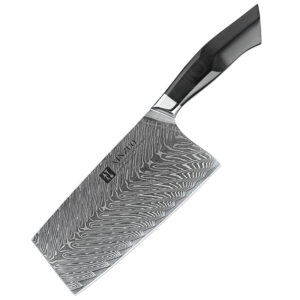 7 Inch Chef Knives 67 Layers Damascus Steel Kitchen Cleaver Chopper Knife with G10 Handle