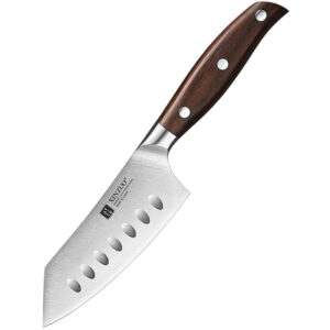 XINZUO New 4.5 Inch Cheese Knife German Stainless Steel Red Sandalwood Handle Kitchen Cake Slicer Knives