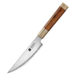 XINZUO Japanese ZDP189 Composite Steel Steak Knife New High Quality Desert Ironwood Handle