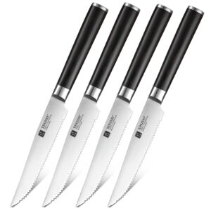 Kitchen Steak Knife Set High End Germany Stainless Steel Daily 4 Pcs 5 Inch Daily Kitchen Cut Usage or Promotion Gift
