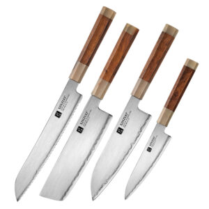 XINZUO Japanese Chef Knife Set ZDP189 Composite Steel Professional Kitchen Knives New Octagonal Desert Ironwood Handle Custom