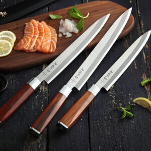 SZ-E Series Japanese Kitchen Slicing Knives Sashimi Knife with Rosewood Handle