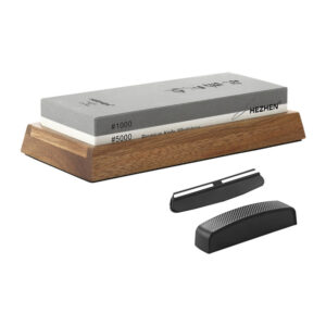Premium Grit #1000/5000 White Corundum Whetstone Double Side Non-slip or #3000/8000 Damascus Knife Sharpening Stone Kit Kitchen