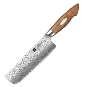 XINZUO Hot Sale Japanese Nakiri Knife 67 Layers AUS10 Damascus Steel Black Walnut Wood Sharp Kitchen Vegetable Knives
