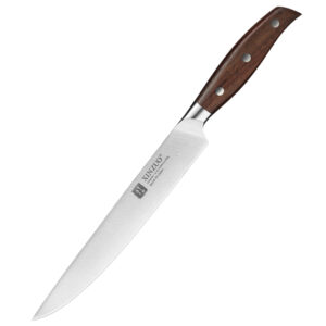 8 Inch Chef's Knives High Carbon German Stainless Steel Sharp Kitchen Chef Carving Slicing Knife with Wooden Handle