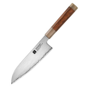 XINZUO  ZDP189 Composite Steel Japanese Santoku Knife Sharp Kitchen Knives Desert Ironwood Handle