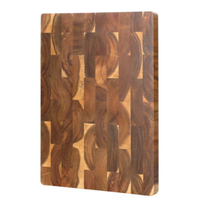 XINZUO New Arrivals Thicken Square Acacia Wood End Grain Seamless Stitching Meat Vegetables Wooden Chopping Cutting Board