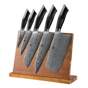 XINZUO 6Pcs Damascus Steel Knives Sharp Kitchen Cutting Chef Knife Set Durable G10 Handle