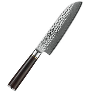 Japanese Style Damascus Steel Kitchen Santoku Knife 7 Inch Professional Slicing Knives Custom