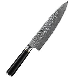 Classic 8 Inch Japanese Chef Knives Damascus Steel Knife Nature Ebony Wood Handle
