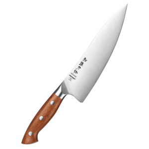 Original Design German Stainless Steel Chef Knife Slicing Kitchen Knives High Quality Red Wood Handle NEW Cutlery