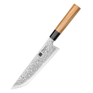 XINZUO New 8.5 Inch Sakimaru Knife Damascus Steel Japanese Octagonal Handle Kitchen Slicing Sashimi Knives