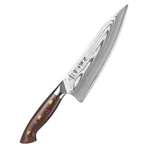 XINZUO New Design Super Sharp Chef Knife Custom Damascus Steel Kitchen Knives Micarta Handle