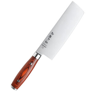 Xinzuo Modern Professional Restaurants German Stainless Steel 1.4116 Kitchen Nakiri Knife Pakka Wood Handle 56 HRC