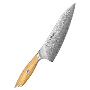 XINZUO New Design Chef Knife 73 Layers Damascus Powder Steel Core Sharp Kitchen Knives Olive Wood Handle 62 HRC
