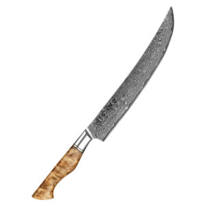 HOT SALE 10 Inch High End Sharp Slicing Carving Knife Damascus Steel with Wooden Handle Knives